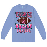 Colony Blue tackle breast cancer Long Sleeve Tee - BarkalooDesign