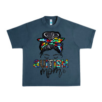 Midnight Navy autism mom Urban Heavy Tee - CowhideDigitalArt