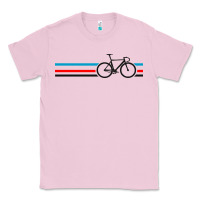 Bubblegum Pink bike stripes Classic Tee - artisFamous