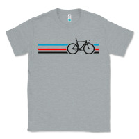 Heather Grey bike stripes Classic Tee - artisFamous