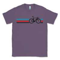 Lavender bike stripes Classic Tee - artisFamous