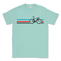 Seafoam bike stripes Classic Tee - artisFamous