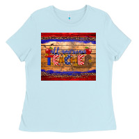 Baby Blue all american teacher tumbler Ladies Tee - Artiststas