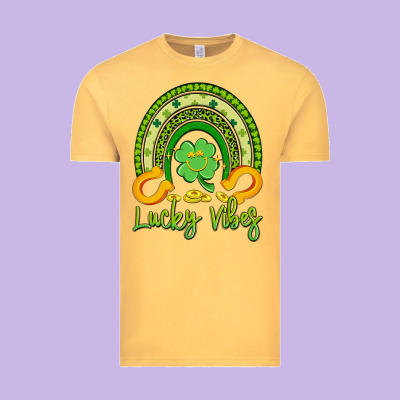 Lucky Vibes Vintage Tee Designed By Artiststas