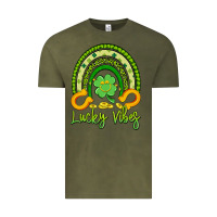 Vintage Olive lucky vibes Vintage Tee - Artiststas