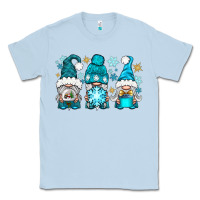 Dusty Blue winter gnomies Classic Tee - BundleAndBundleShop