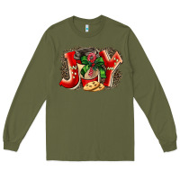 Army Green christmas joy coffee Long Sleeve Tee - BarkalooDesign