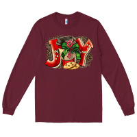 Burgundy christmas joy coffee Long Sleeve Tee - BarkalooDesign