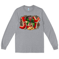 Heather Grey christmas joy coffee Long Sleeve Tee - BarkalooDesign