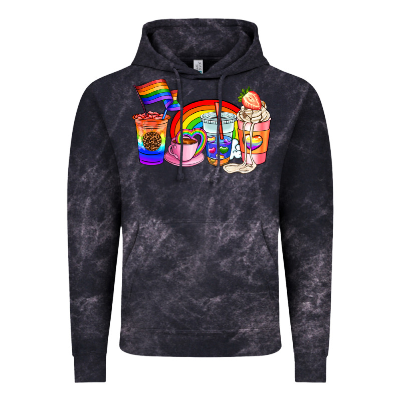 Pride Coffee Cups Vintage Hoodie by AdoDesignShop | Teevron