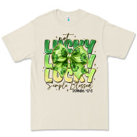 Bone Not Lucky Simply Blessed Premium Tee - CowhideDigitalArt