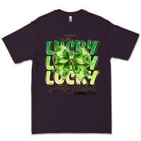 Plum Not Lucky Simply Blessed Premium Tee - CowhideDigitalArt