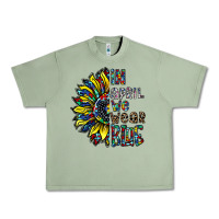 Oil Green autism sunflower Urban Heavy Tee - CowhideDigitalArt