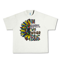 Pistachio autism sunflower Urban Heavy Tee - CowhideDigitalArt