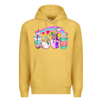 Antique Gold unicorn coffee cups Premium Hoodie - AdoDesignShop