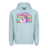 Blue Mist unicorn coffee cups Premium Hoodie - AdoDesignShop