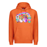 Carrot unicorn coffee cups Premium Hoodie - AdoDesignShop