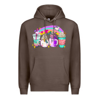Coffee unicorn coffee cups Premium Hoodie - AdoDesignShop