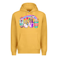 Mustard unicorn coffee cups Premium Hoodie - AdoDesignShop