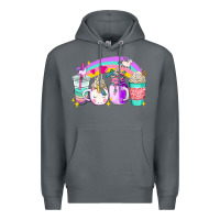 Rock unicorn coffee cups Premium Hoodie - AdoDesignShop