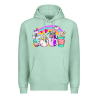 Seafoam unicorn coffee cups Premium Hoodie - AdoDesignShop