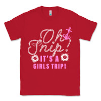 Red oh snip it's a girls trip for dark Classic Tee - artisFamous