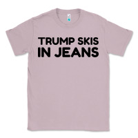 Lilac trump skis in jeans Classic Tee - artisFamous