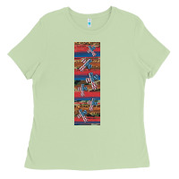 Matcha usa flag and cross penwraps Ladies Tee - Artiststas