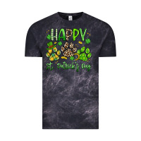 Cloud Black happy st. patricks day paws Vintage Tee - Artiststas