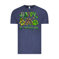 Vintage Denim happy st. patricks day paws Vintage Tee - Artiststas