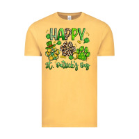 Vintage Mustard happy st. patricks day paws Vintage Tee - Artiststas