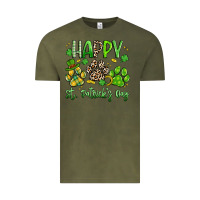 Vintage Olive happy st. patricks day paws Vintage Tee - Artiststas