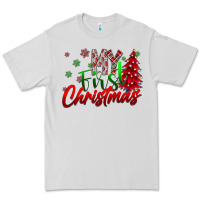 Dove Grey my first Christmas Premium Tee - CowhideDigitalArt
