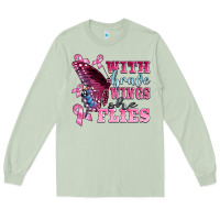 Matcha with brave wings she flies Long Sleeve Tee - BarkalooDesign
