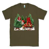 Army Green christmas santa Classic Tee - FaDigitalArtStudio