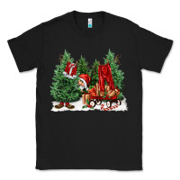 Black christmas santa Classic Tee - FaDigitalArtStudio