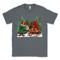 Charcoal Heather christmas santa Classic Tee - FaDigitalArtStudio