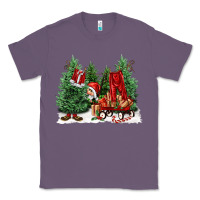 Lavender christmas santa Classic Tee - FaDigitalArtStudio