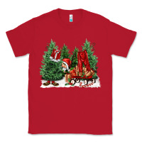 Red christmas santa Classic Tee - FaDigitalArtStudio