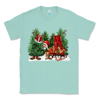 Seafoam christmas santa Classic Tee - FaDigitalArtStudio