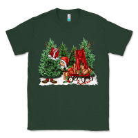 Sports Green christmas santa Classic Tee - FaDigitalArtStudio