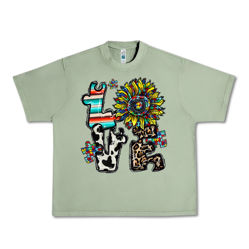 Love Autism Urban Heavy Tee by CowhideDigitalArt | Teevron