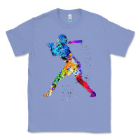 Colony Blue girl's softball Classic Tee - artisFamous