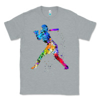 Heather Grey girl's softball Classic Tee - artisFamous