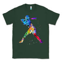 Sports Green girl's softball Classic Tee - artisFamous