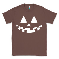 Chestnut halloween jack o lantern (white) Classic Tee - artisFamous