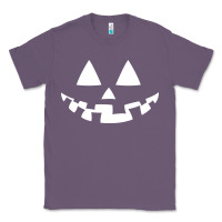 Lavender halloween jack o lantern (white) Classic Tee - artisFamous