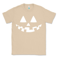 Mushroom halloween jack o lantern (white) Classic Tee - artisFamous