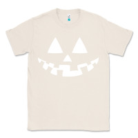 Natural halloween jack o lantern (white) Classic Tee - artisFamous