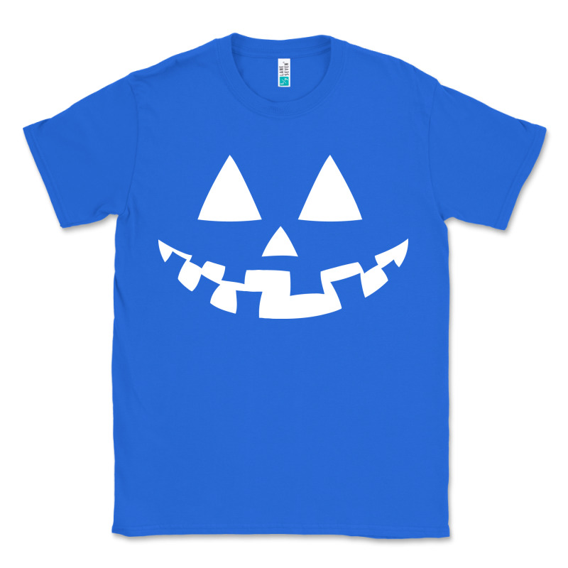 Halloween Jack O Lantern (white) Classic Tee by artisFamous | Teevron